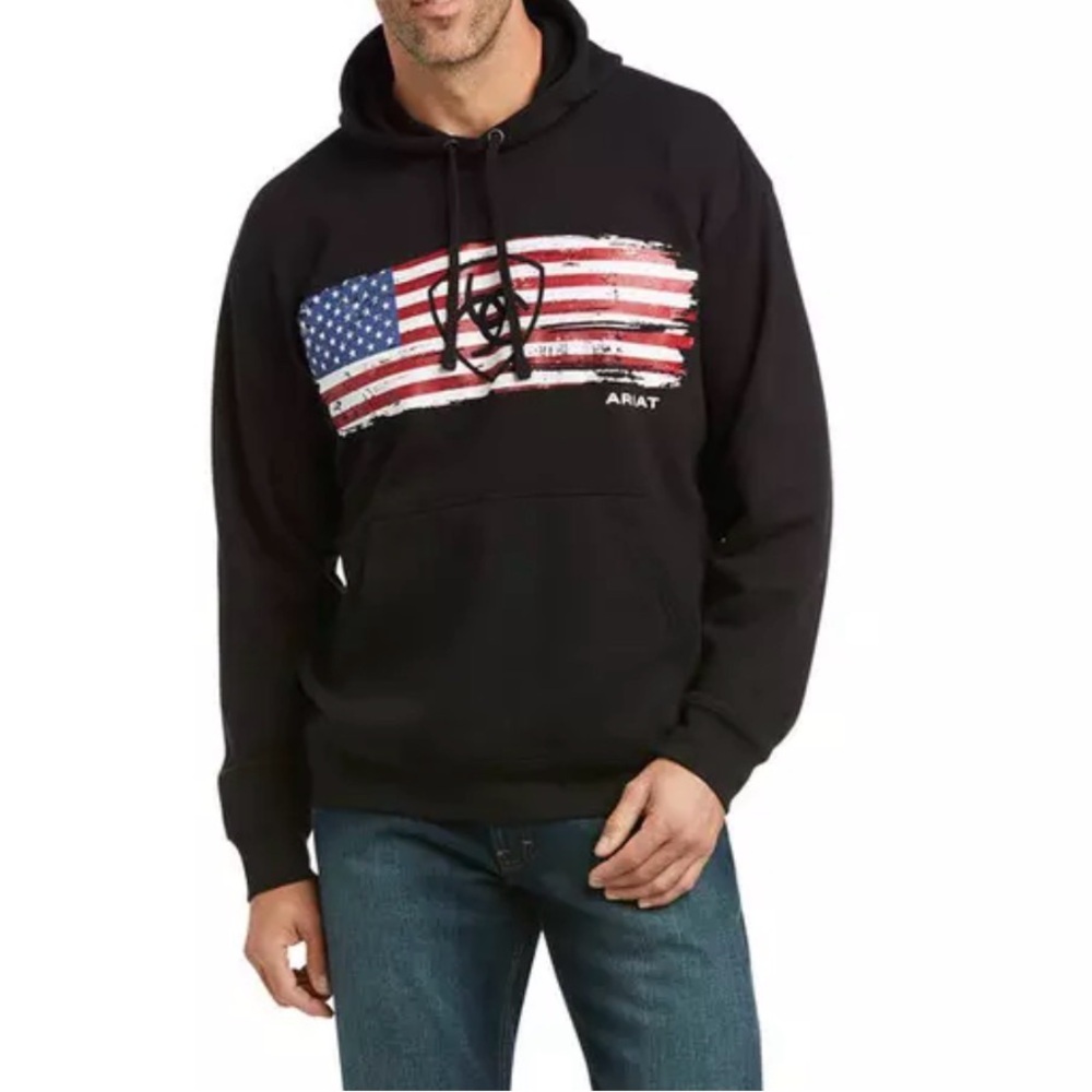 Men’s Ariat American Flag Hoodie